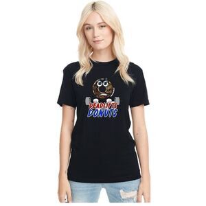 Combat Iron Deadlifts for Donuts Short Sleeve T-Shirt in Black Size Small